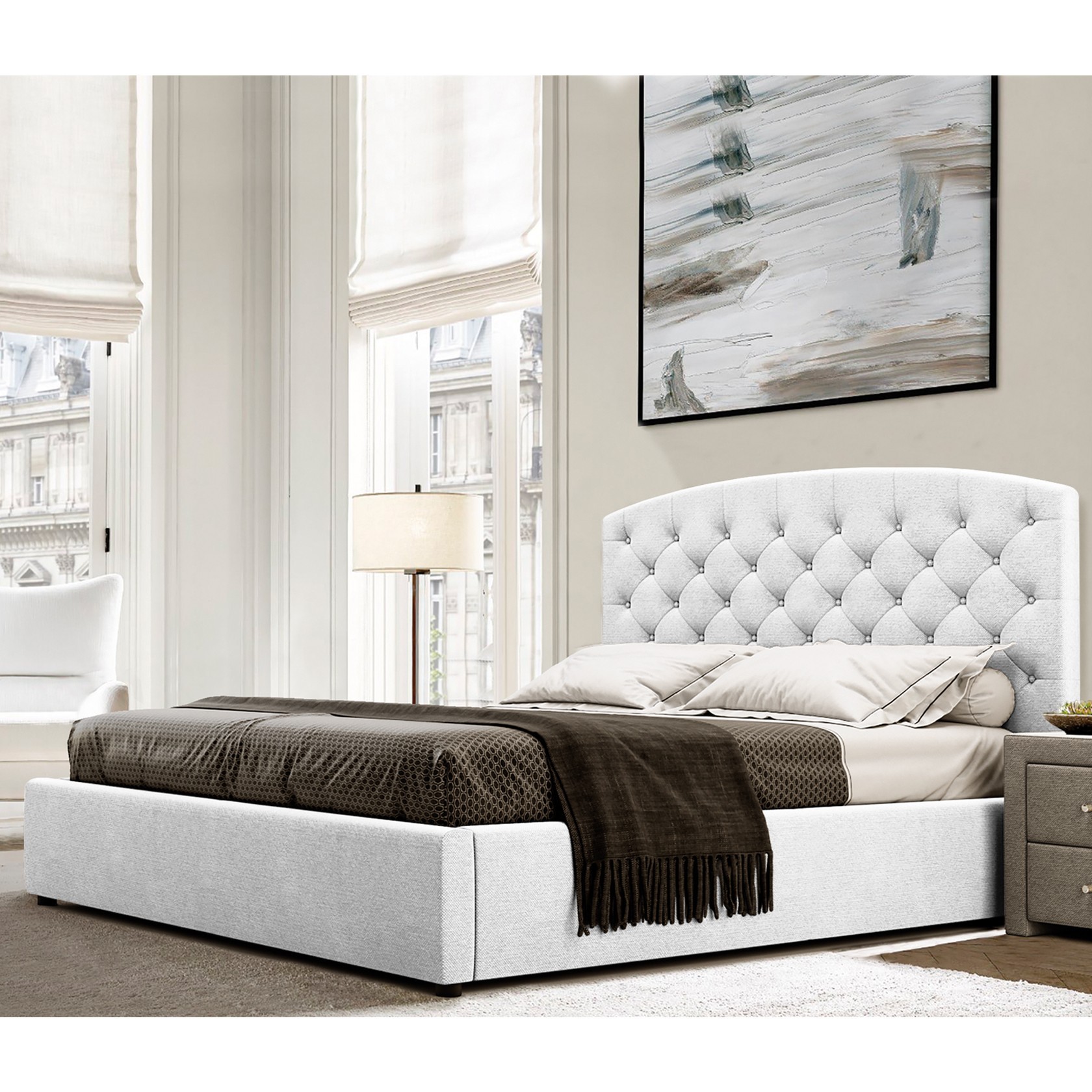 

Кровать Манхэтен-2 (Green Sofa) Белая 180х200 см 381153_49