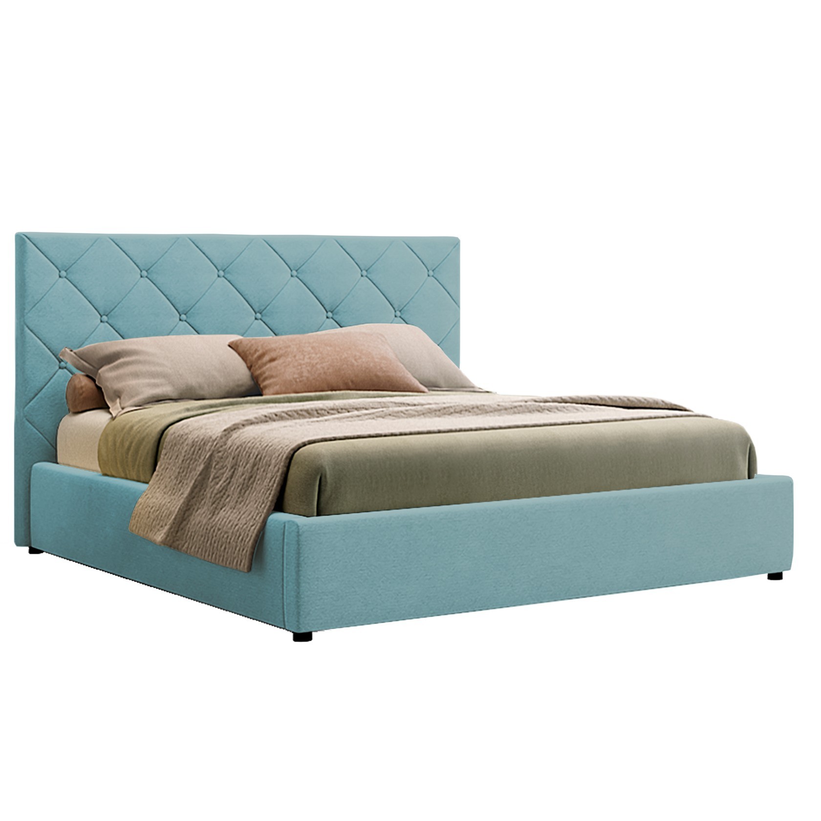 

Кровать Нью-Йорк ромбы (Green Sofa) Голубая 140х200 см 381130_07
