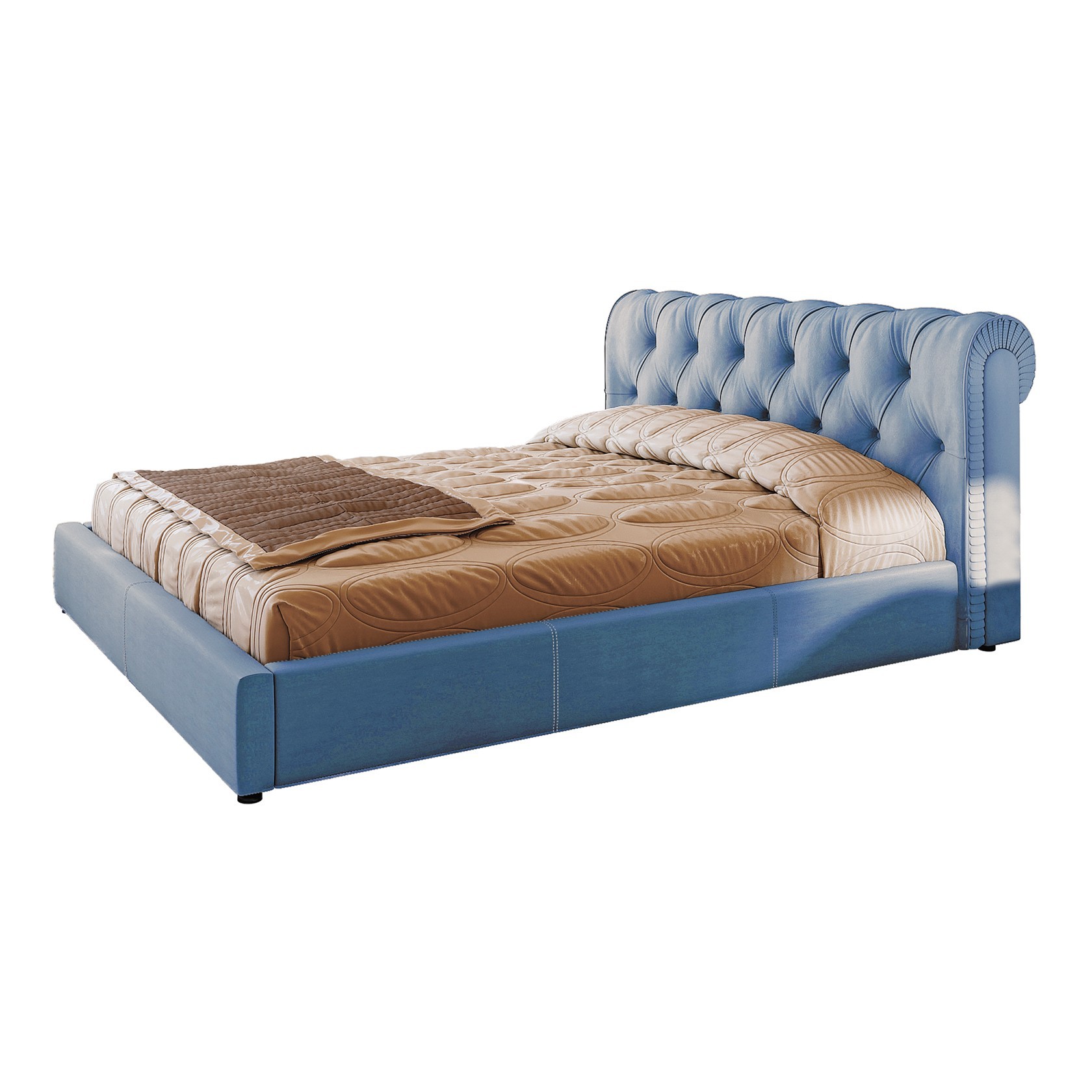 

Кровать Честер (Green Sofa) Голубая 160х200 см 381147_08
