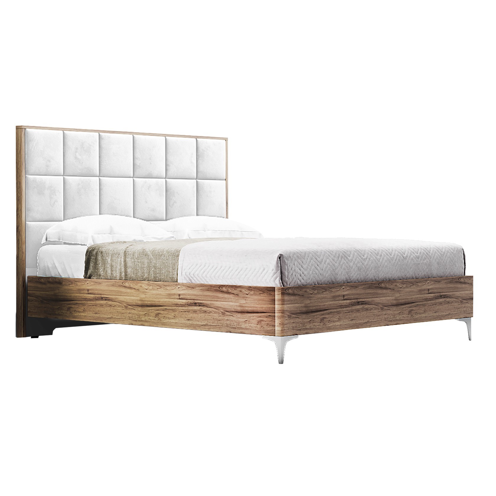 

Кровать Детройт модерн (Green Sofa) Коричневая + Белая 180х200 см 381114_14