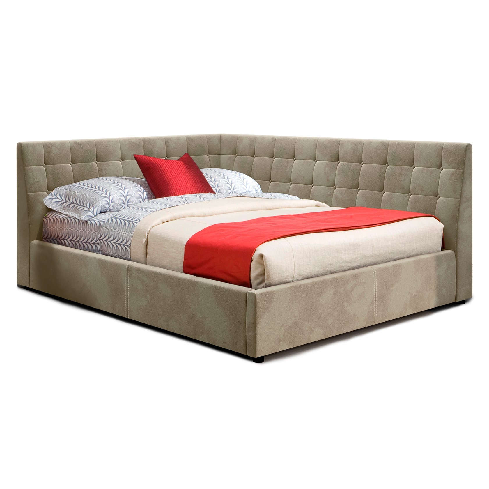 

Кровать Афины (Green Sofa) Бежевая 140х200 см 381101_07