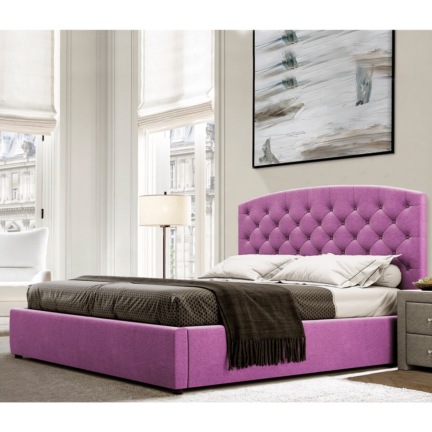 

Кровать Манхэтен-2 (Green Sofa) Розовая 140х200 см 381153_22