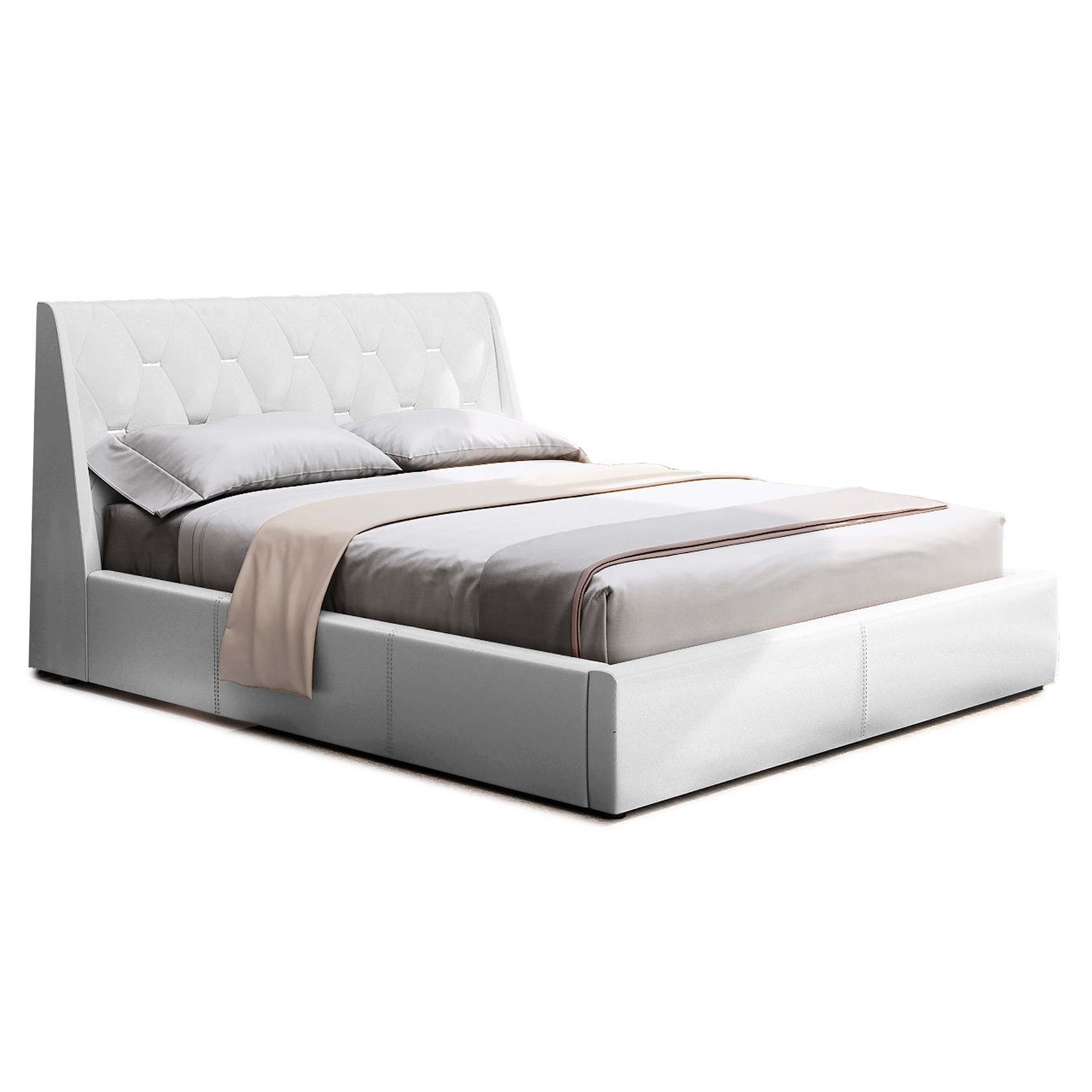 

Кровать Берлин IV (Green Sofa) Белая 200х200 см 381105_15