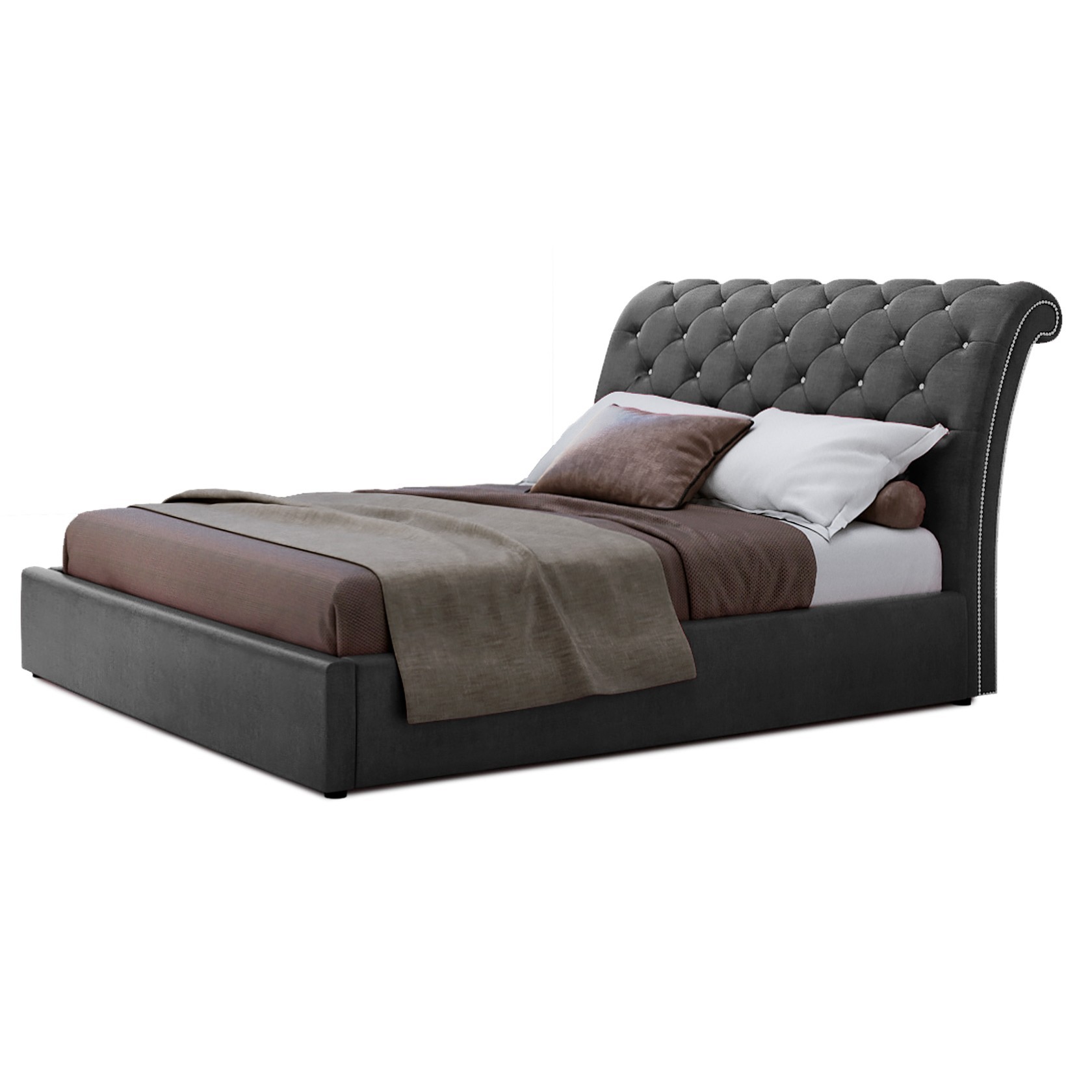 

Кровать Версаль (Green Sofa) Серая 180х200 см 381110_44