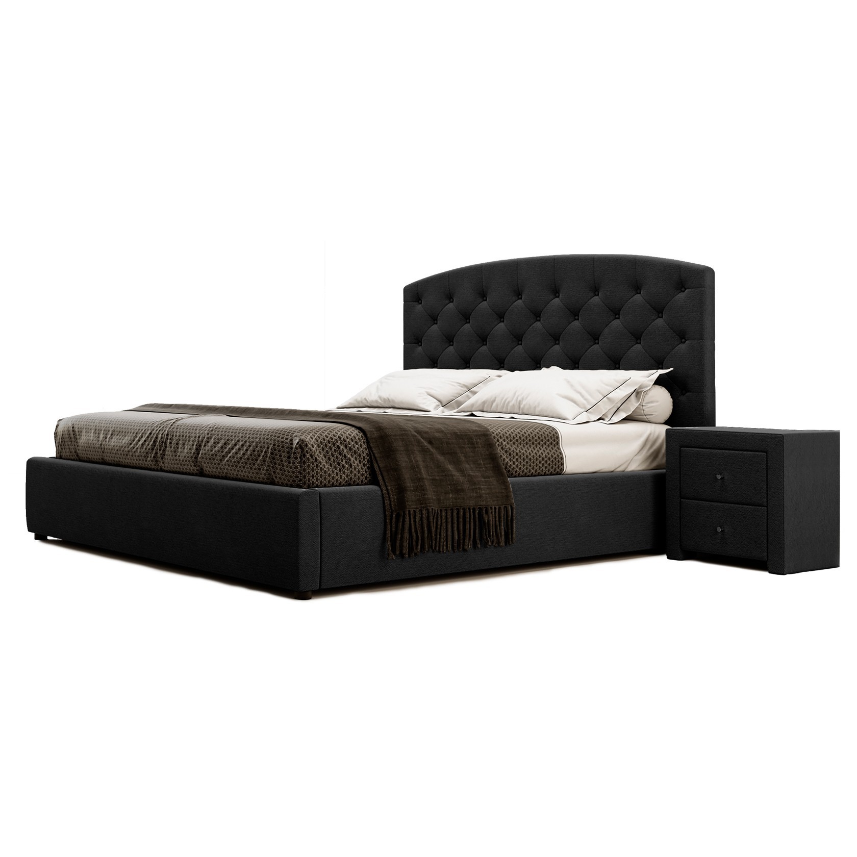 

Кровать Манхэттен III (Green Sofa) Черная 160х200 см 381120_33