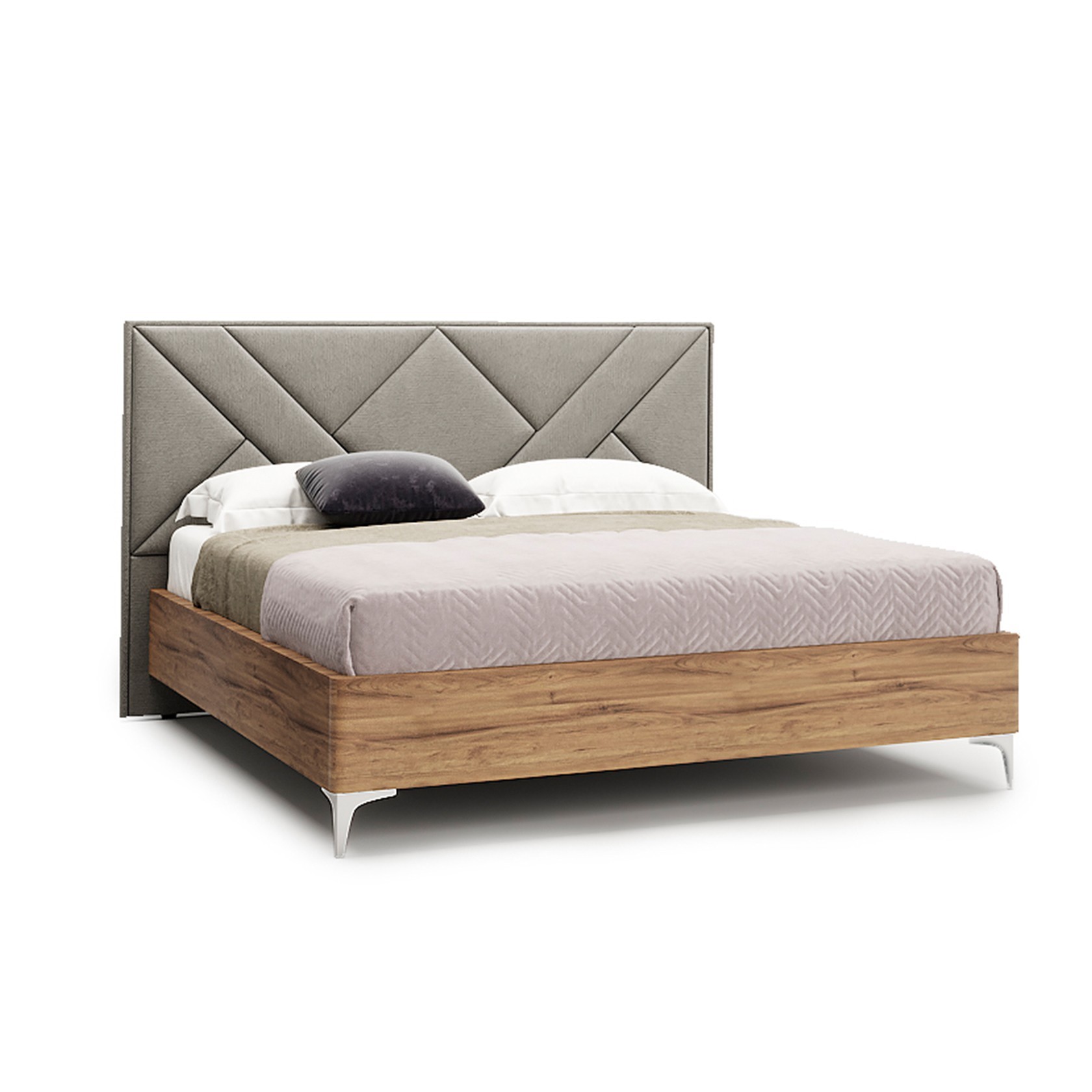 

Кровать Париж модерн (Green Sofa) Серая 180х200 см 381133_04