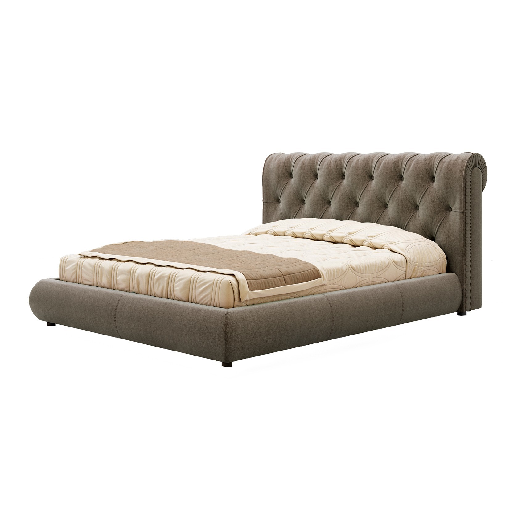 

Кровать Честер II (Green Sofa) Капучино 120х200 см 381148_01