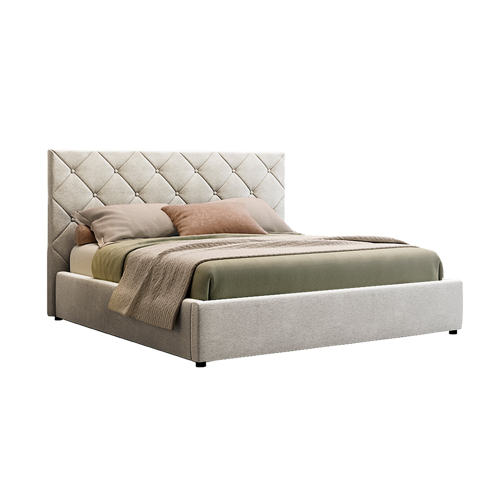 

Кровать Нью-Йорк ромбы (Green Sofa) Серая 160х200 см 381130_03