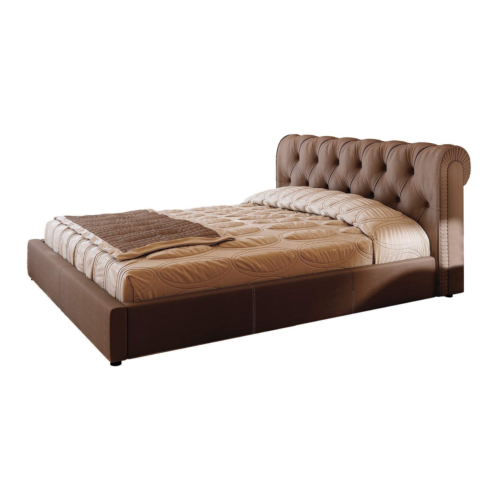 

Кровать Честер (Green Sofa) Коричневая 200х200 см 381147_05
