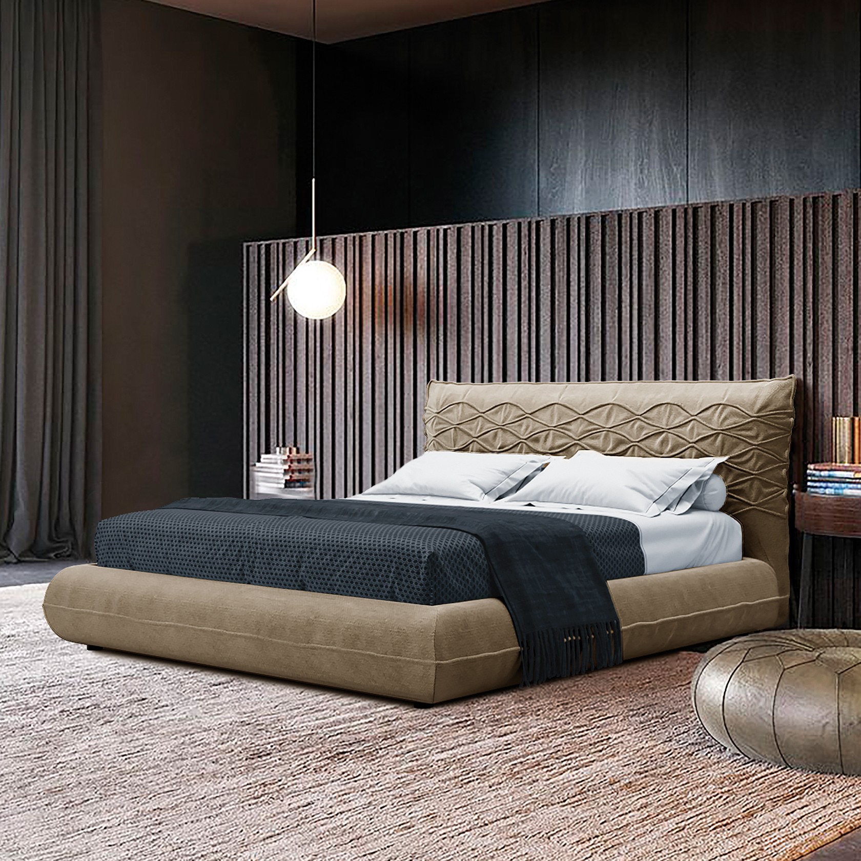 

Кровать Шанхай (Green Sofa) Бежевая 160х200 см 381149_03