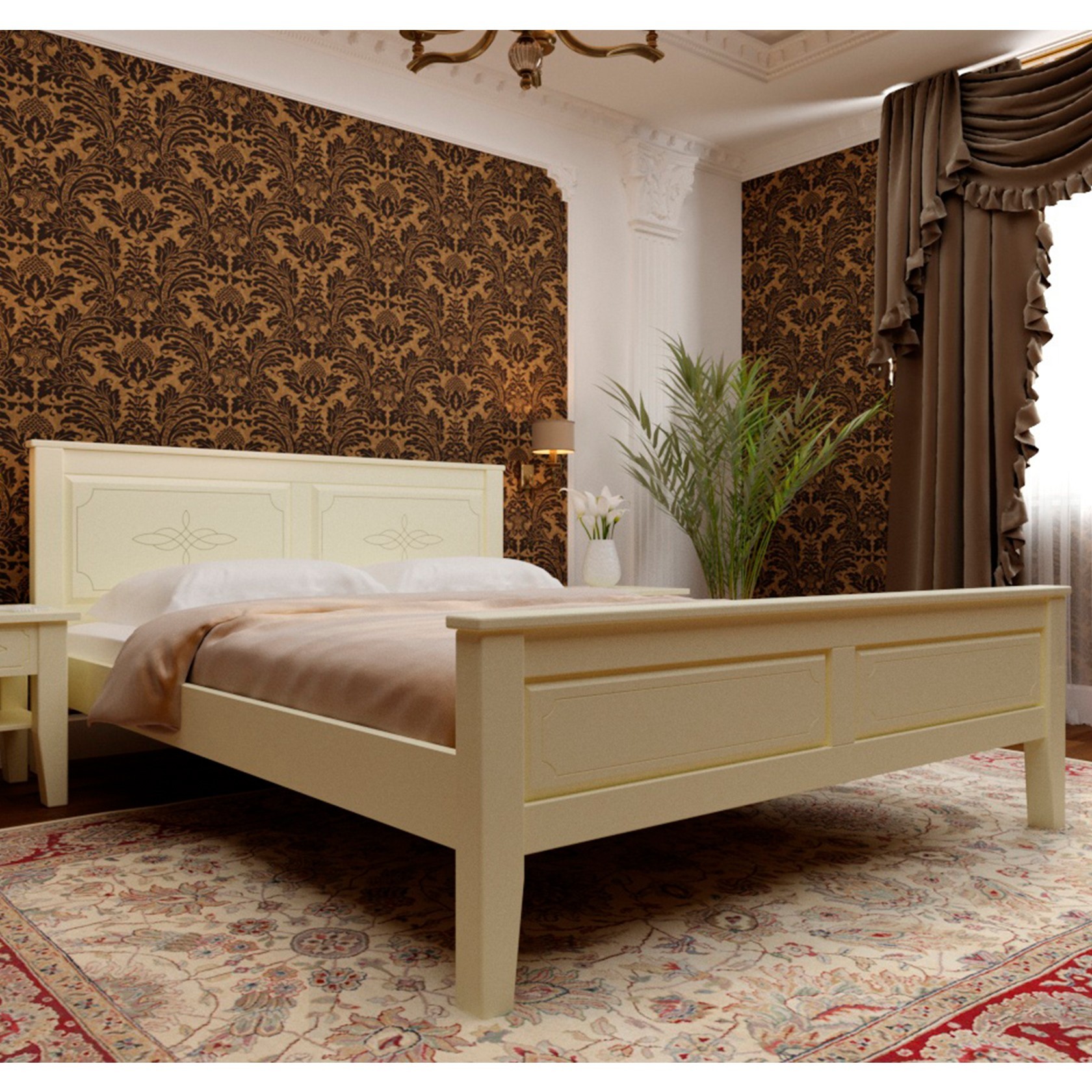 

Кровать Майя (Червоноградский ДОК) Ваниль 90х200 см 91124_02