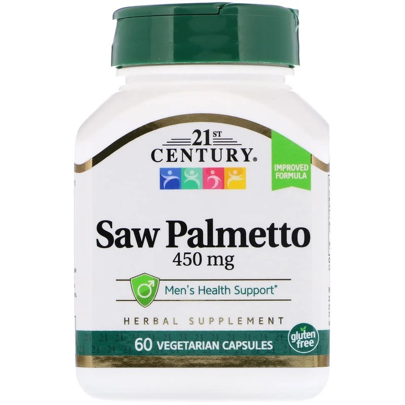 

Натуральная добавка 21st Century Saw Palmetto 450 мг 60 капсул