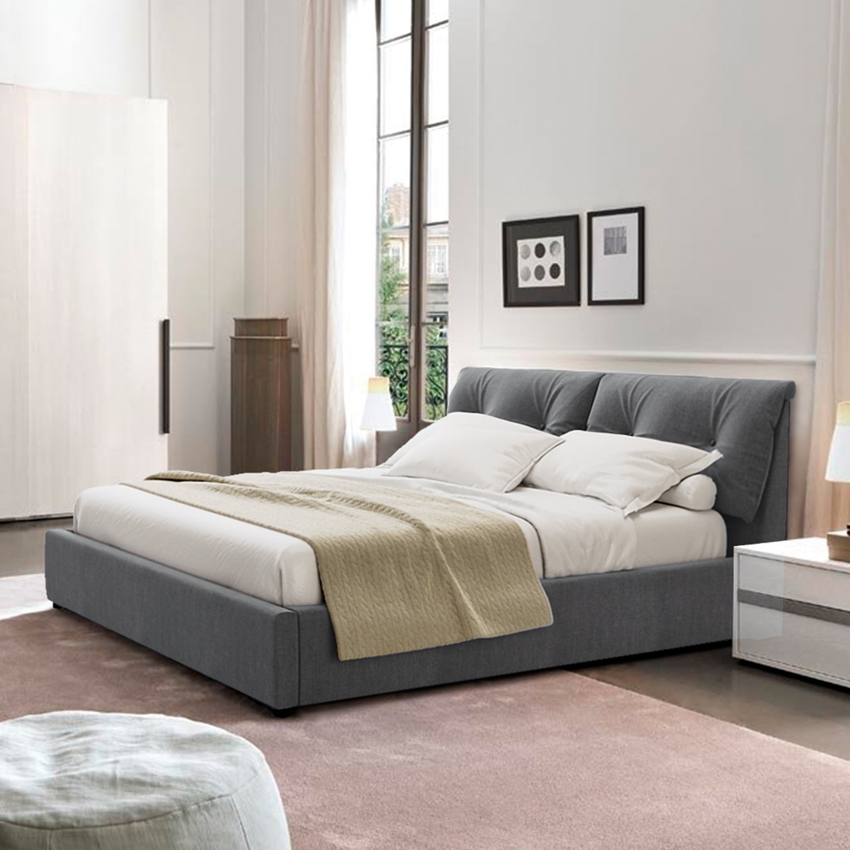 

Кровать Мэри II (Green Sofa) Серая 140х200 см 381126_02
