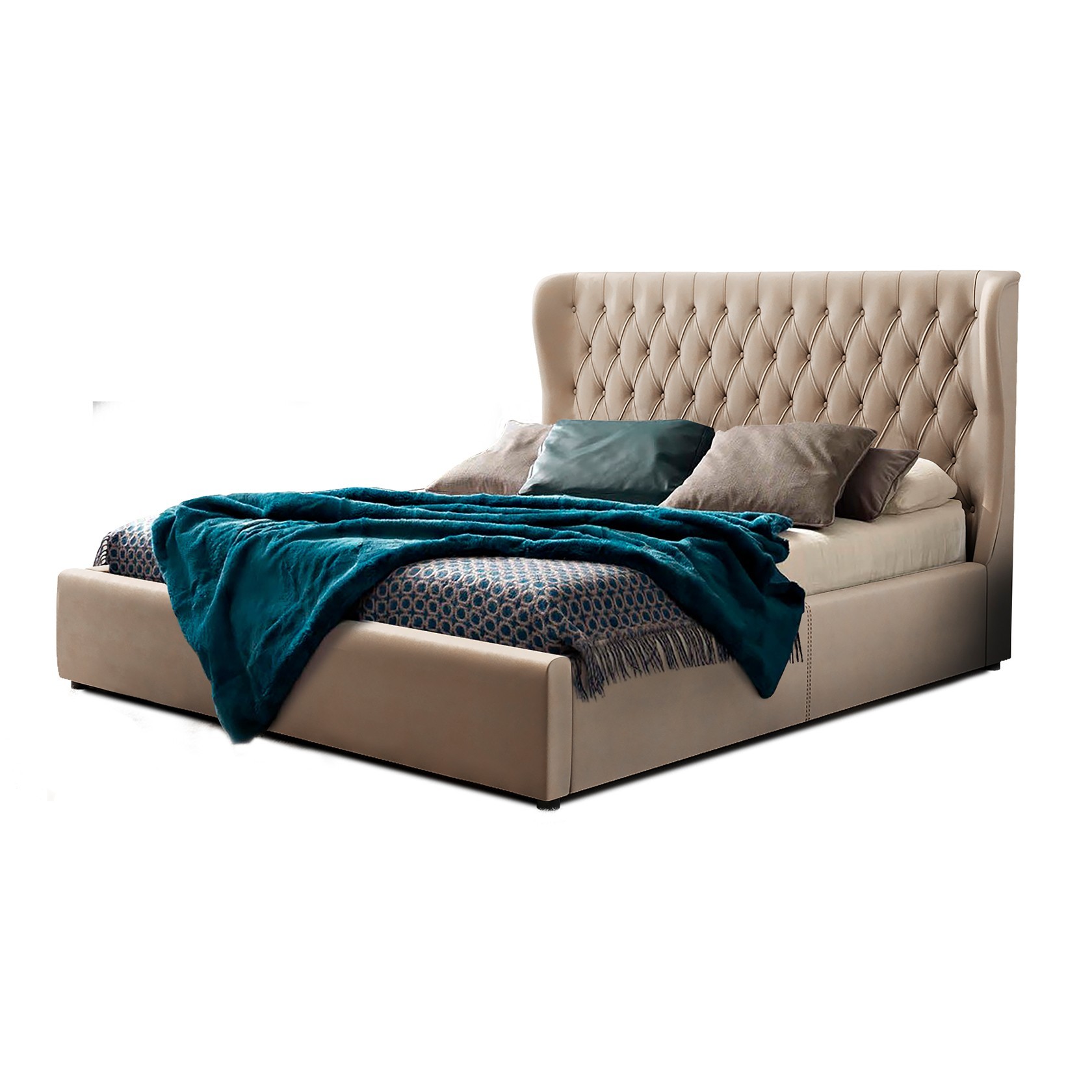 

Кровать Неаполь (Green Sofa) Бежевая 140х200 см 381128_02