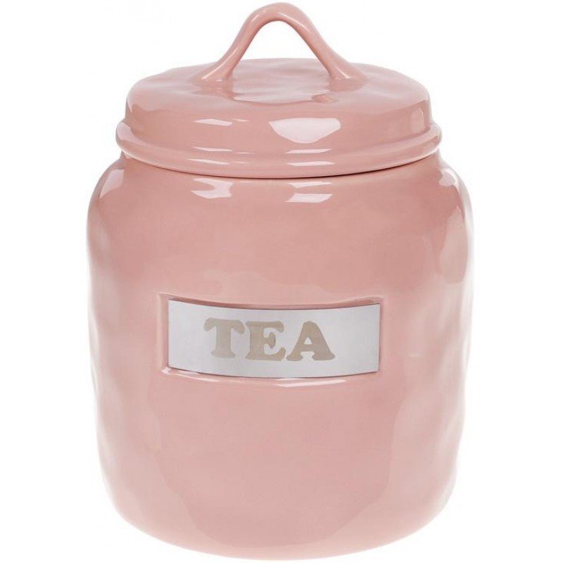 

Банка фарфоровая Necollie Tea 1500мл розовая