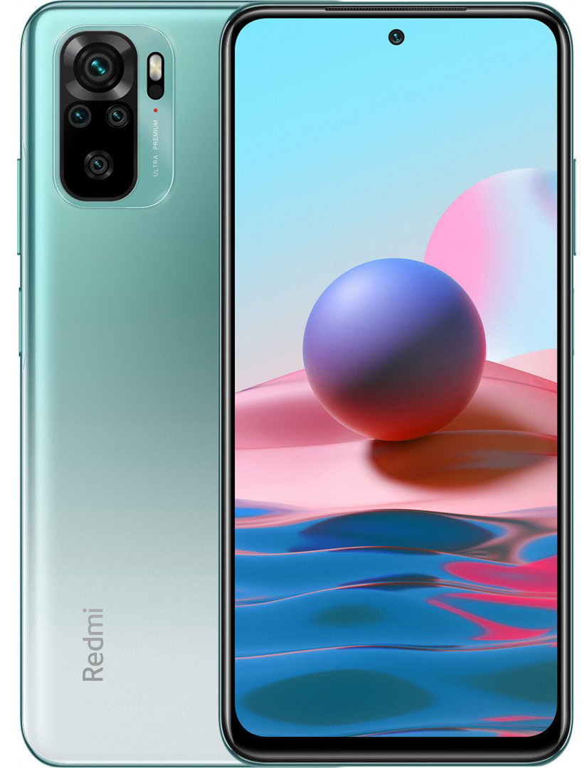 

Мобильный телефон Xiaomi Redmi Note 10 4/128GB Lake Green