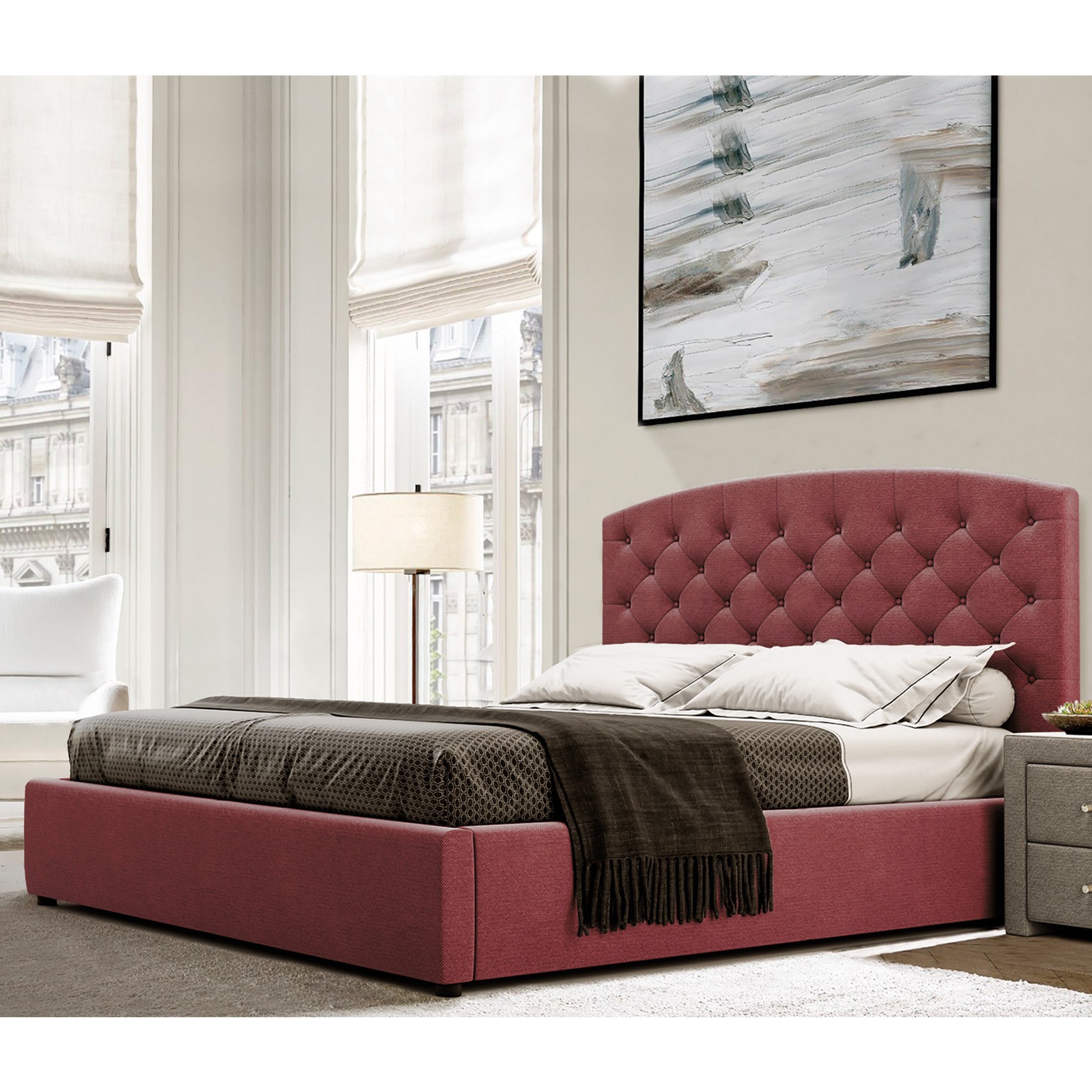 

Кровать Манхэтен-2 (Green Sofa) Красная 140х200 см 381153_42