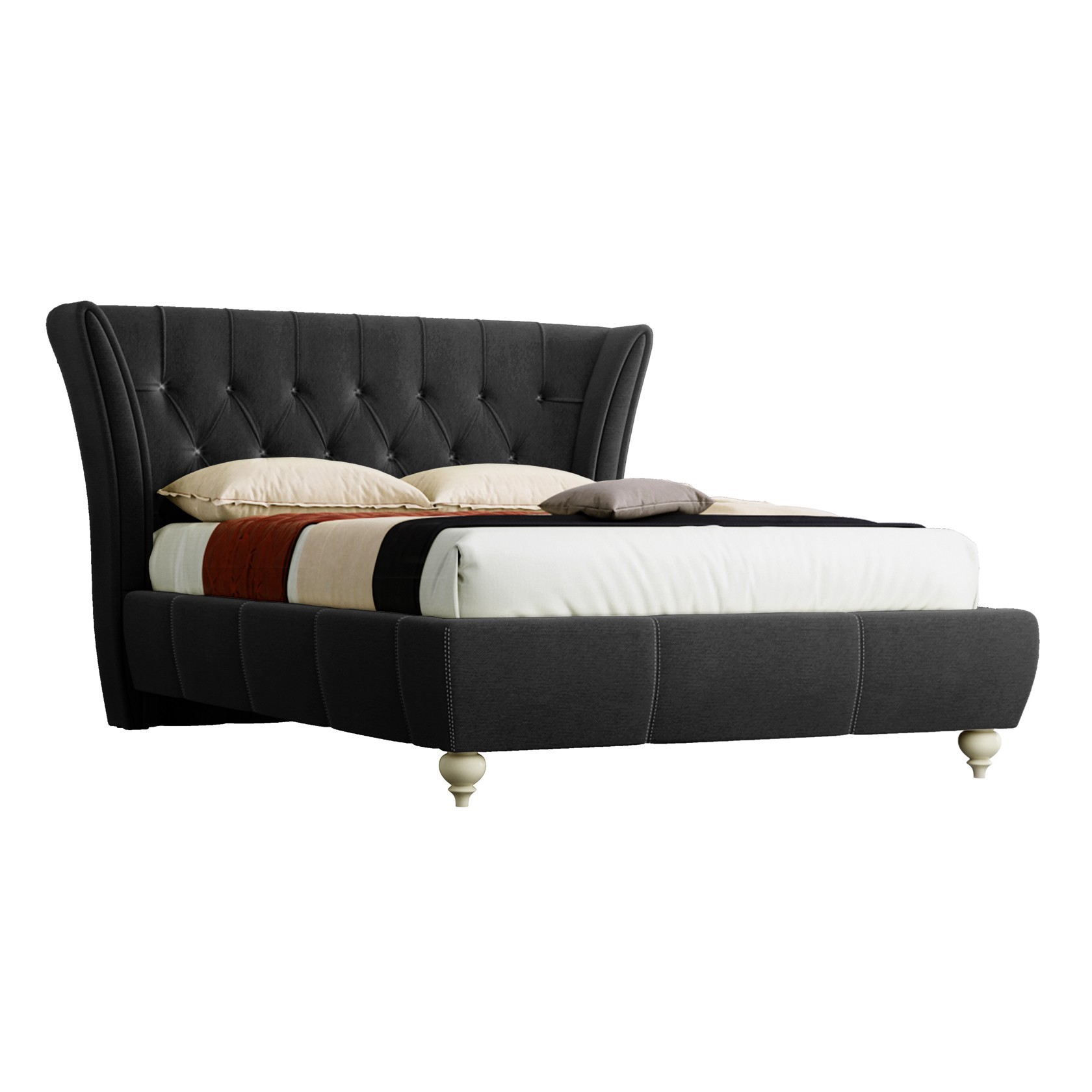 

Кровать Эмма (Green Sofa) Черная 140х200 см 381150_22