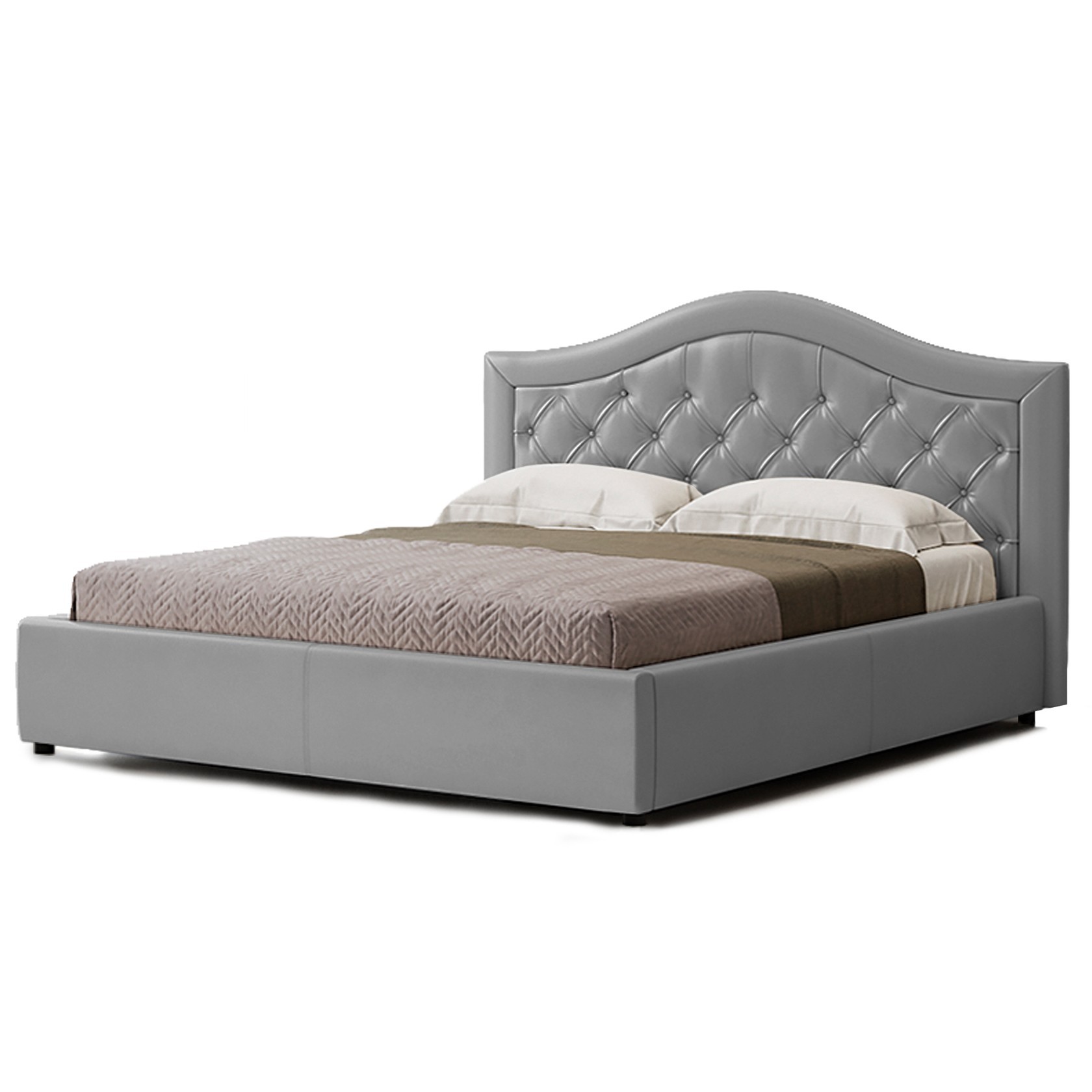 

Кровать Севилья II (Green Sofa) Серая 180х200 см 381138_49