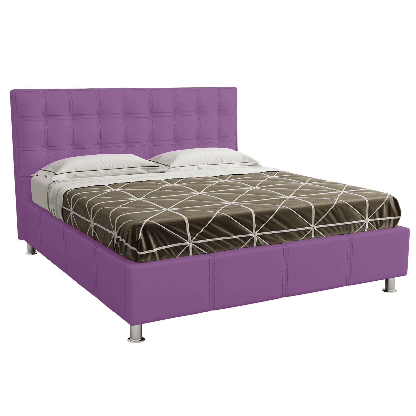 

Кровать Нью-Йорк квадраты (Green Sofa) Фиолетовая 160х200 см 381129_18