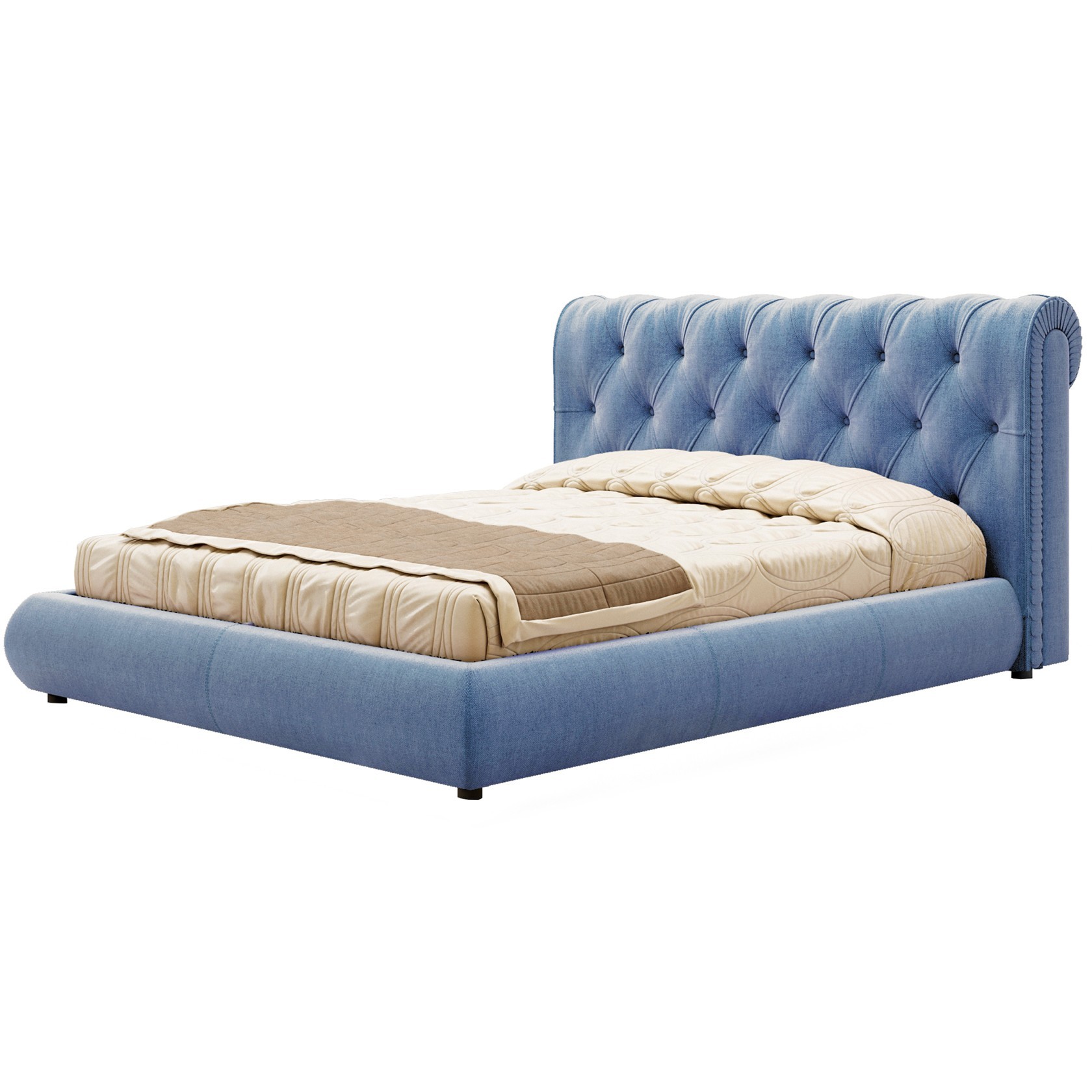 

Кровать Честер II (Green Sofa) Голубая 140х200 см 381148_07