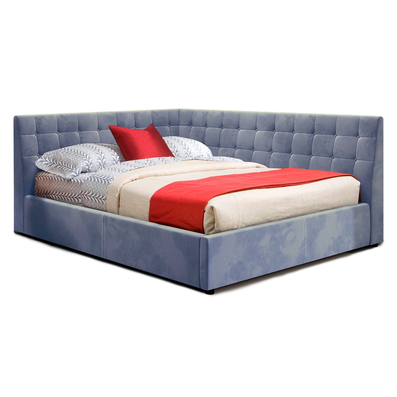 

Кровать Афины (Green Sofa) Серая 200х200 см 381101_20