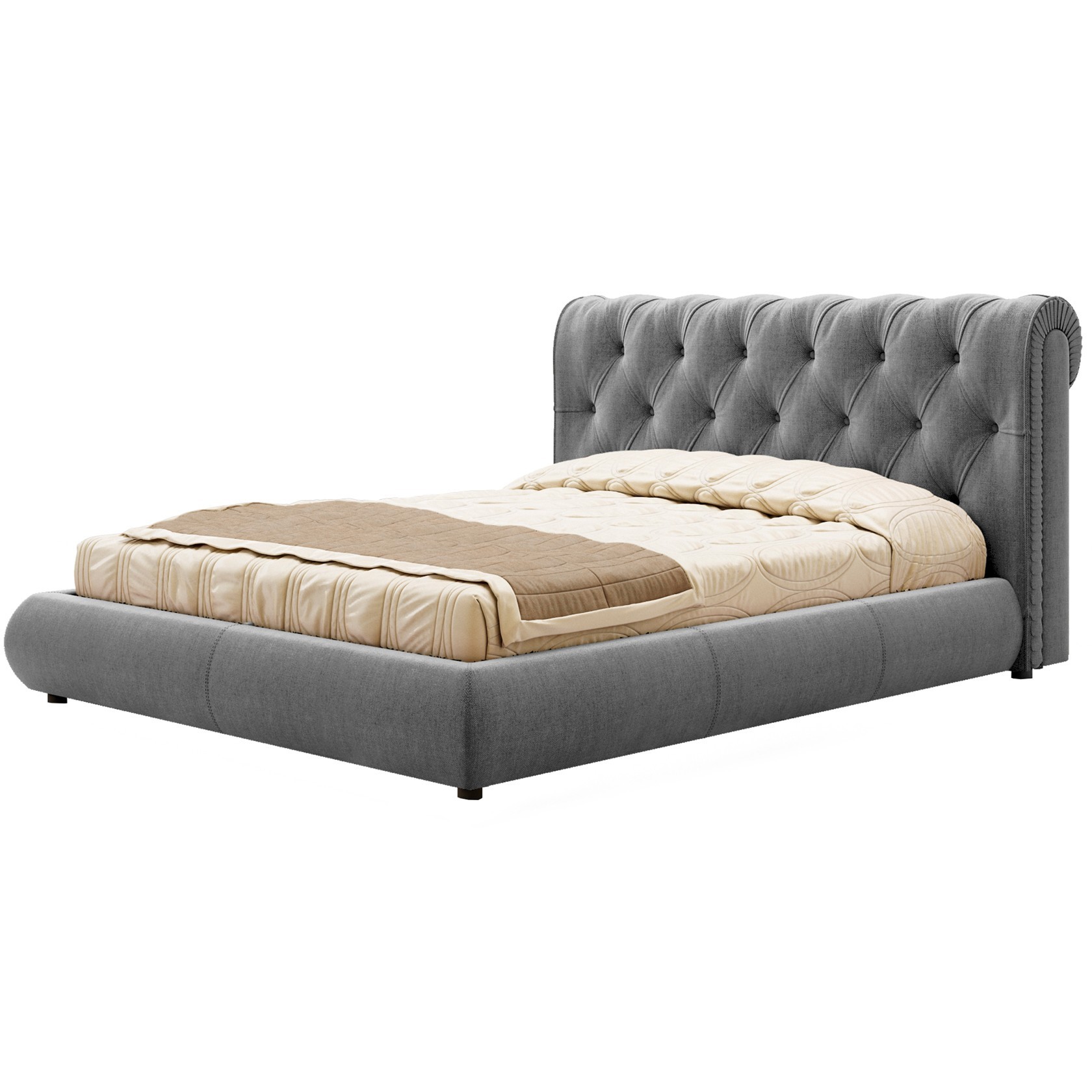 

Кровать Честер II (Green Sofa) Серая 120х200 см 381148_36