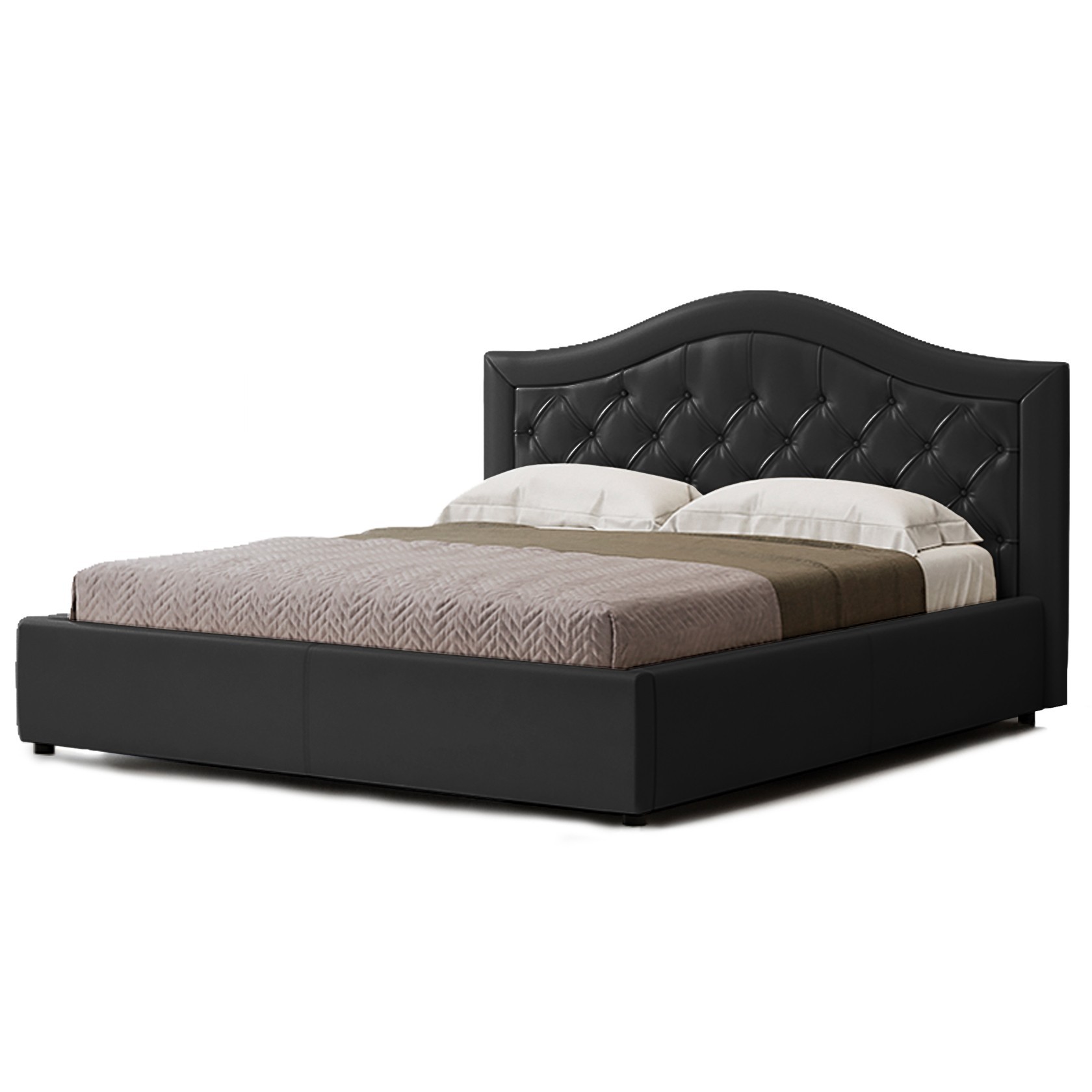 

Кровать Севилья II (Green Sofa) Черная 140х200 см 381138_22