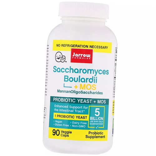 

Комплекс Пробиотиков Сахаромицеты Буларди, Saccharomyces Boulardii plus MOS, Jarrow Formulas 90вегкапс (69345002)