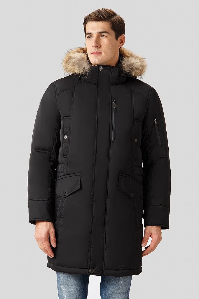 

Пуховик Finn Flare W18-21011-200 L Черный