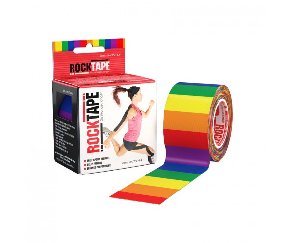 

Кинезио тейп RockTape Design (5см х 5м) Радуга