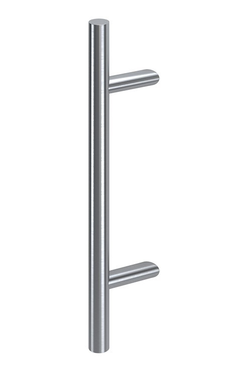 

Офисная дверная ручка прямая стальная INOX SS 1400 мм крепление 45 гр, двусторонняя