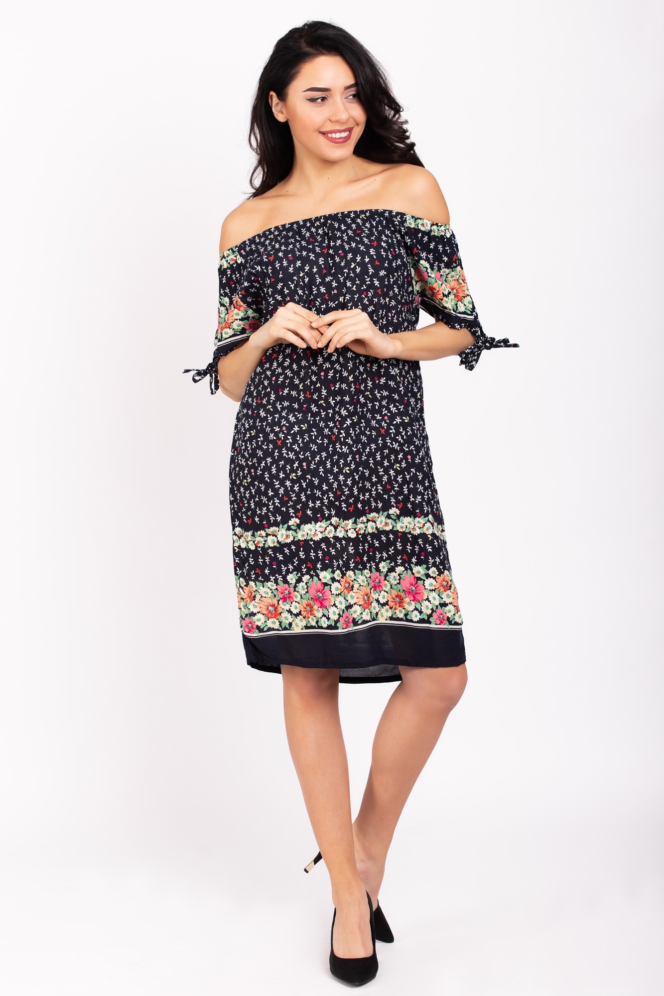 

Платье Jesstore K19003 M темно-синее