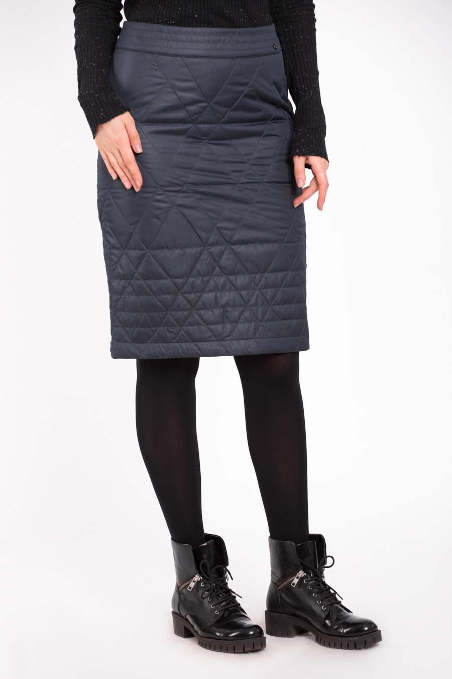 

Утепленная женская юбка Finn Flare A17-12035-101 L темно-синяя