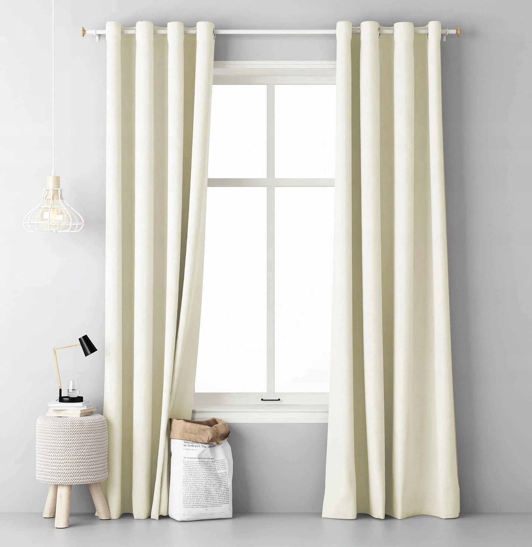 

Дизайнерская штора Room99 140 х 250 см (AURA CREAM)