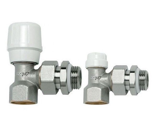 

Комплект радиаторных кранов RBM Jet-line угловой 1/2" с ручной регулировкой