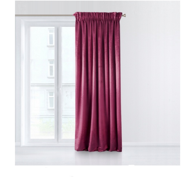

Однотонная штора Decority Welwet 270 х 140 см