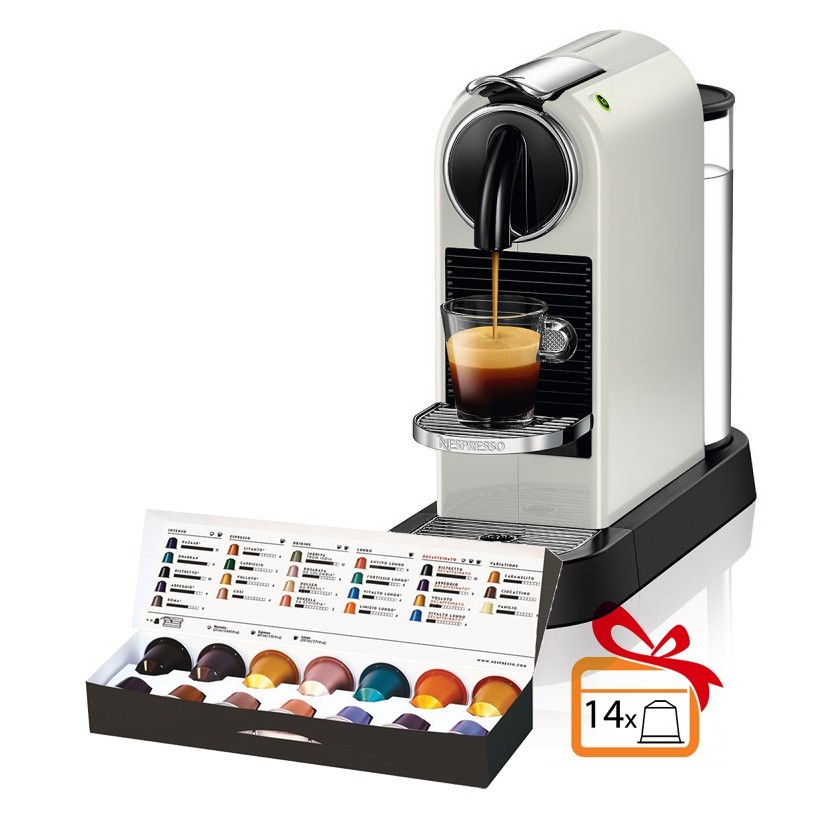 Капсульная кофемашина Nespresso CITIZ white D113 W и дегустационный ...