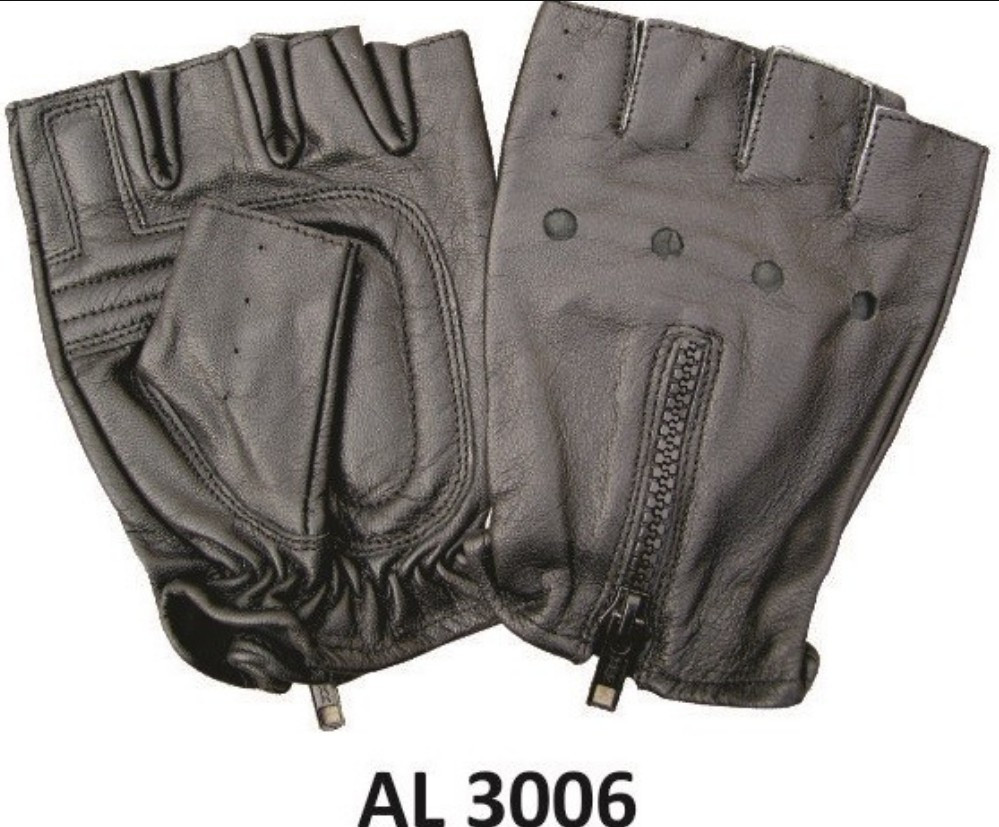 

Перчатки без пальцев для водителей All State Leather из овечьей кожи на молнии размер 2XL
