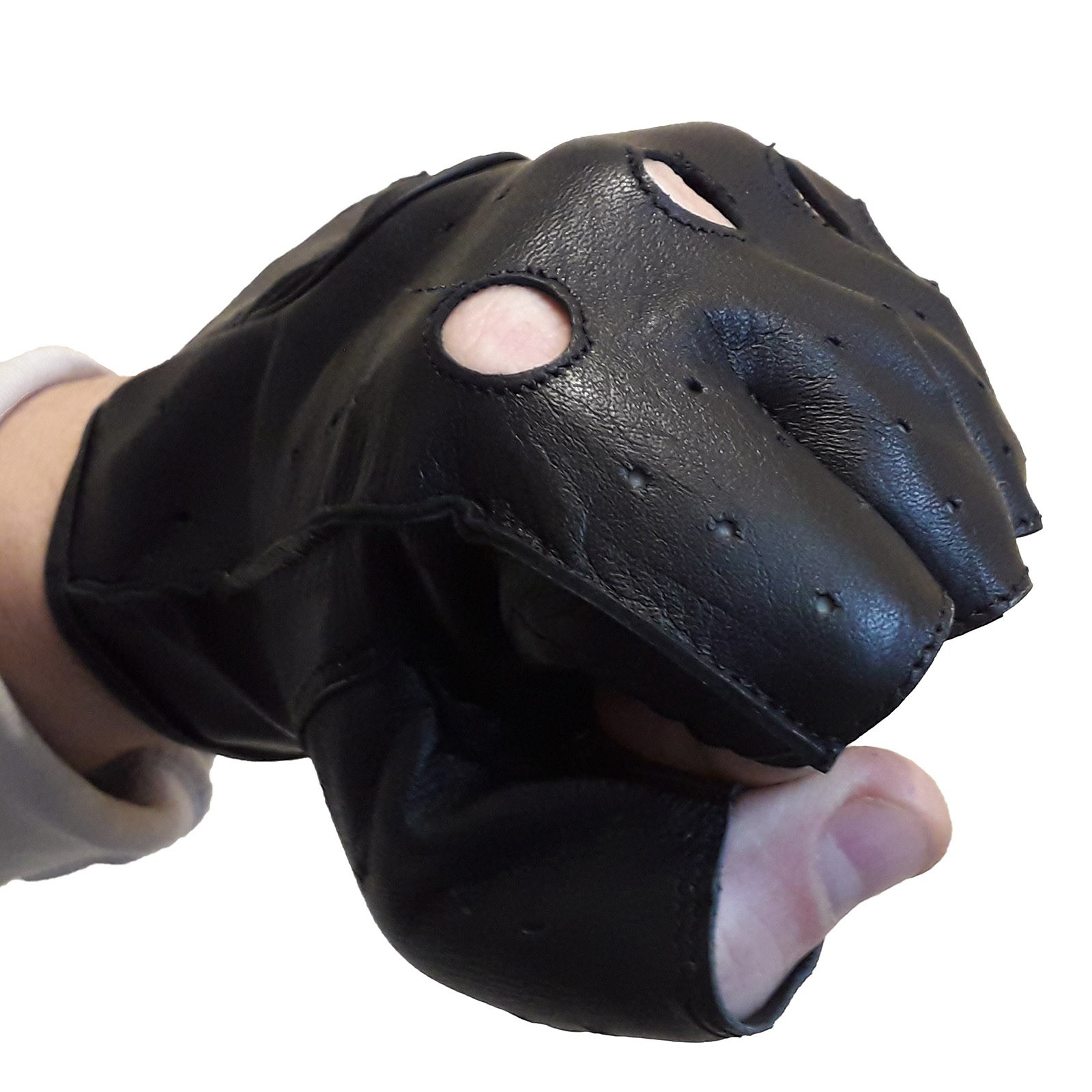 

Перчатки All State Leather без пальцев для водителей из овечьей кожи с перфорацией размер XS (AL3009_ ХS)