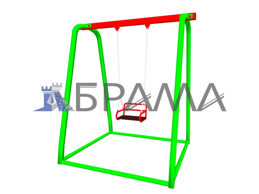 

Качель одинарная металлическая (передвижная) "БРАМА"