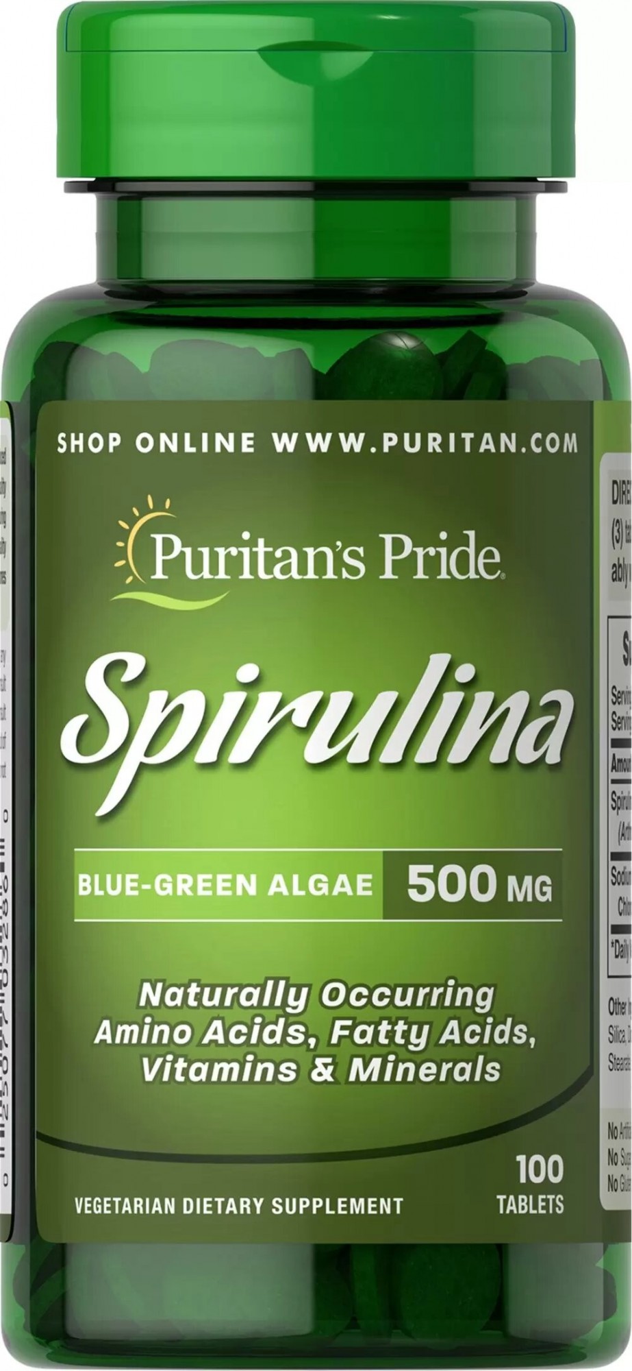

Витамин Puritan Spirulina 500 mg