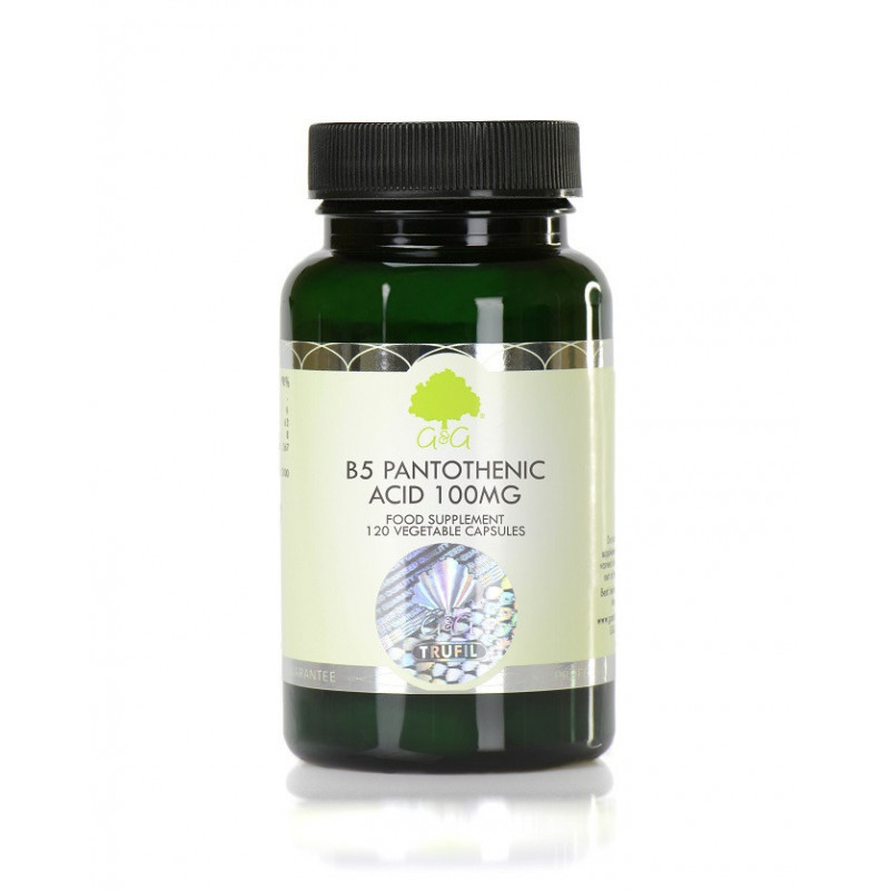 

Витамин G&G B5 Pantothenic Acid 100mg - 120 Capsules