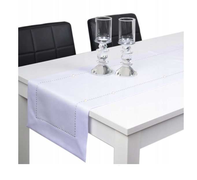 

Скатерть-дорожка Agmar Glamour 160 х 40 см, белая