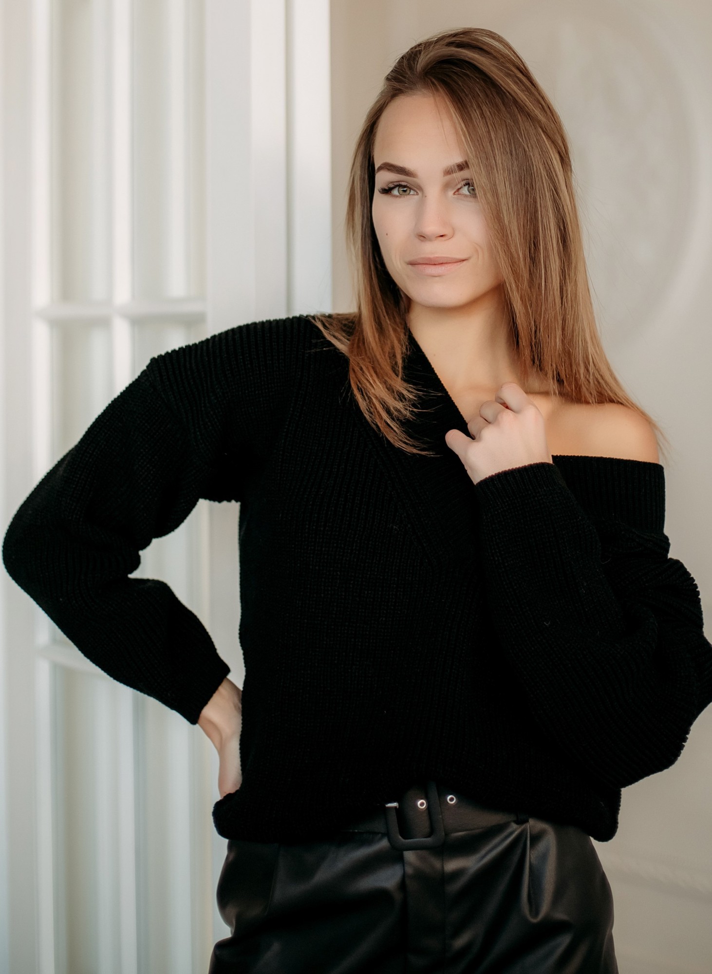 

Пуловер вязаный Verevka Hope One size черный