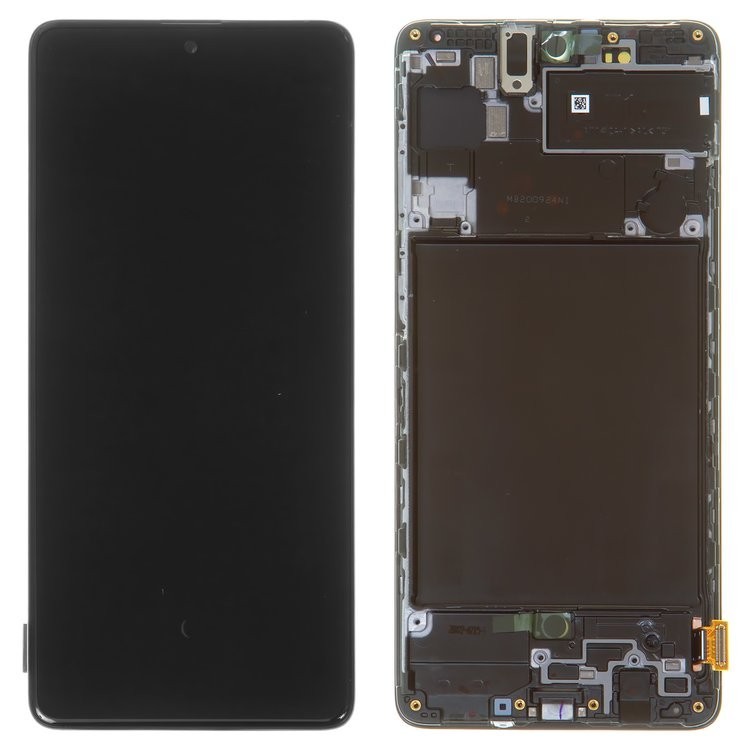 

Дисплей для Samsung A715 Galaxy A71 чорний із сенсорним екраном з рамкою Original сервісне опаковання GH8222152AGH8222248A