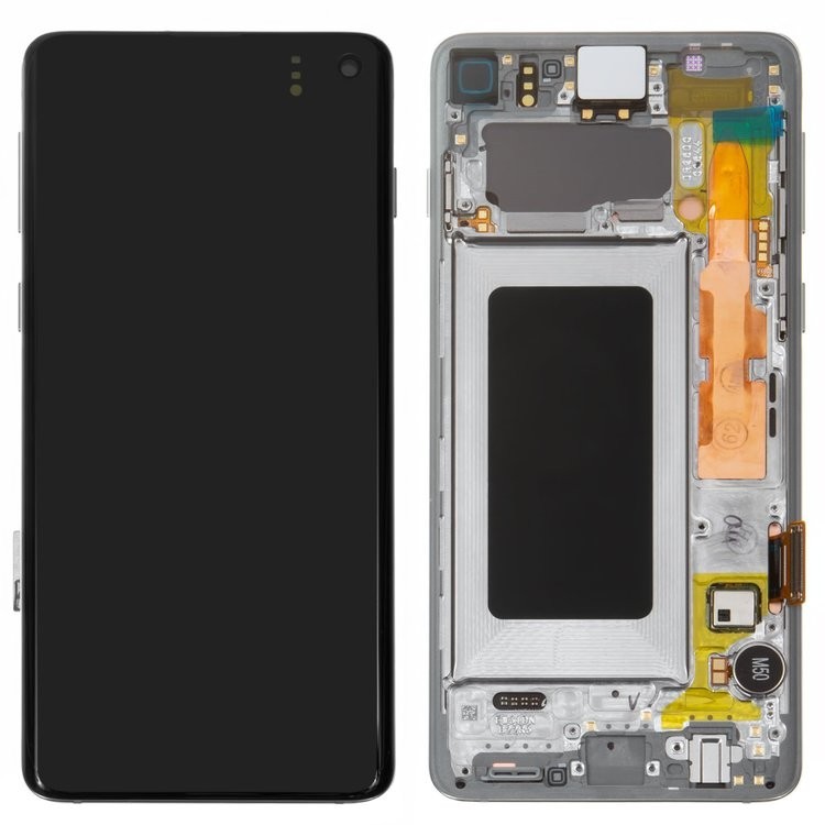 

Дисплей для Samsung G973 Galaxy S10 білий із сенсорним екраном з рамкою Original сервісне опаковання GH8218850BGH8218835B