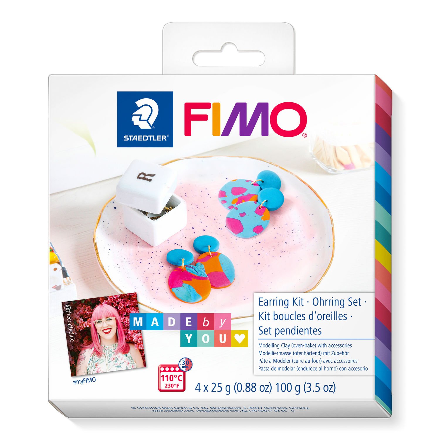 

Набор пластики Fimo Сережки 4х25г