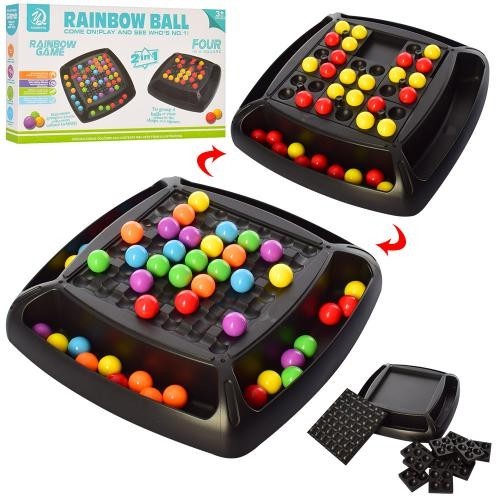 

Настольная логическая IQ игра головоломка Rainbow game "Радужные шары"