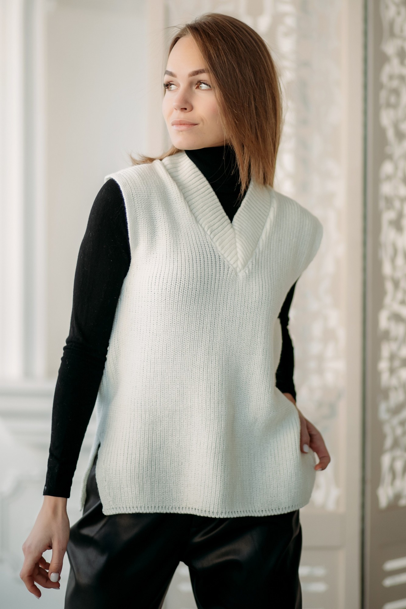 

Жилет Verevka Trend One size белый